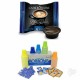 600 CAPSULE CAFFE' BORBONE DON CARLO BLU COMPATIBILI LAVAZZA A MODO MIO + KIT 600 ACCESSORI CAFFE' BORBONE.